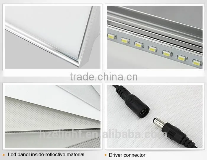 Long life span square panel led ceiling mount light