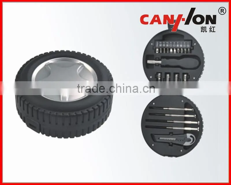 24pcs Special Promotion Gift Tool Set Tire Shape /Tool Kit/Gift tool set