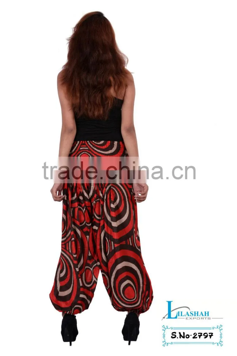 2797 Cotton New Printed Trouser Harem pant Hindu Ropa Garments cotton printed summer trousers