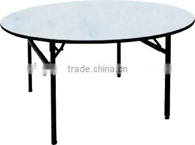 white restaurant table pvc round folding table YT15