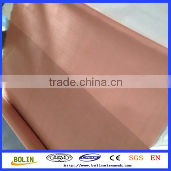 Alibaba China 150 micron fine copper filter mesh / copper weave wire mesh tape