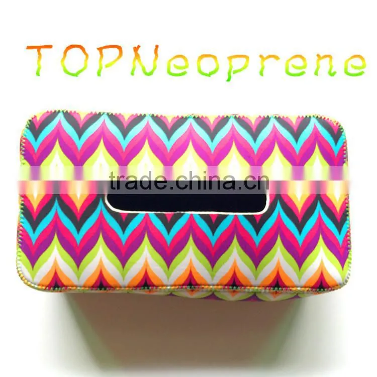 Neoprene Napkin Case Facial Tissue Holder Box Hand Wash Paper Cover
