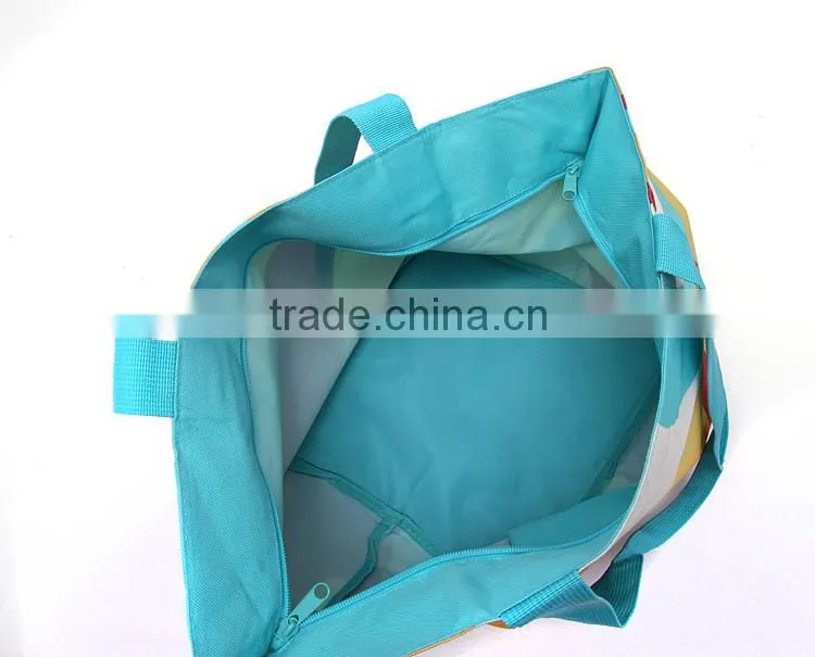 Fashionable high quality tote shopping waterproof promotional beach bag