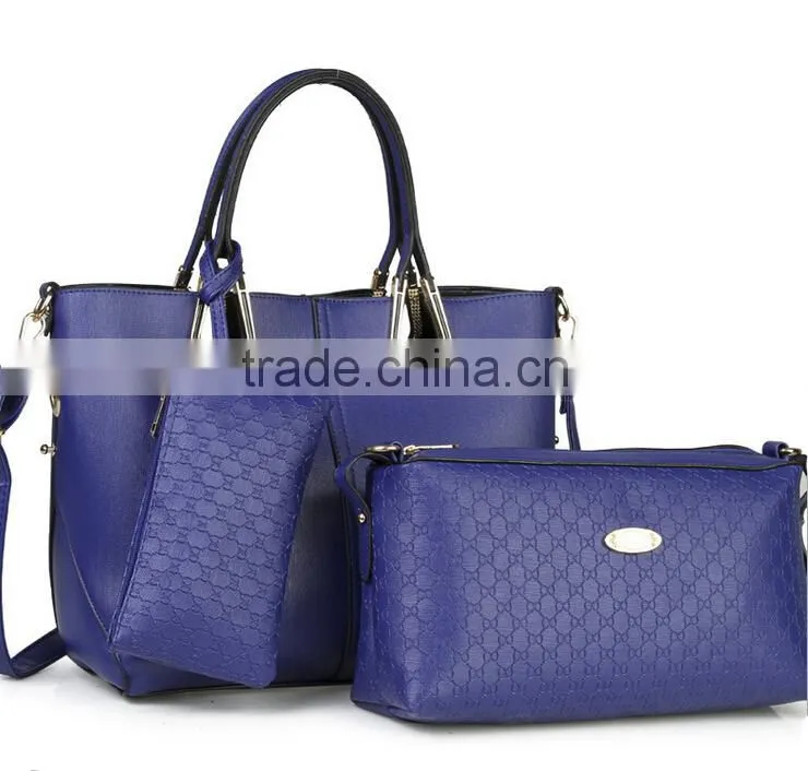 Handbags women fashion bags ladies handbag sets 3PCS in 1 Designer Handbag OEM bag factory made in