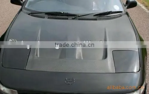 toyota mr2 sw20 border style carbon fiber engine hood
