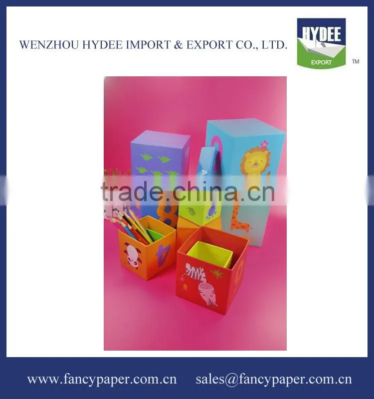 Animal Paper storage box Set/Colorful printed storage box