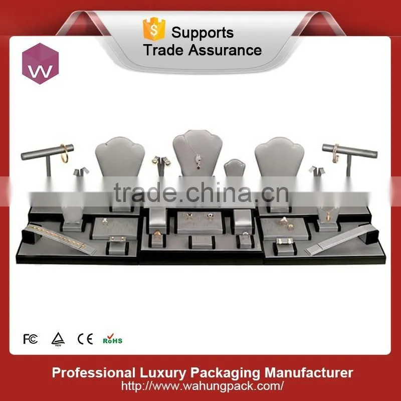 Large Size White & Red Necklace Jewelry Display Set Stand WH-0418