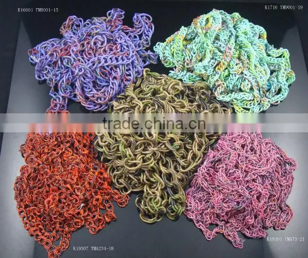 rainbow color fashion chains