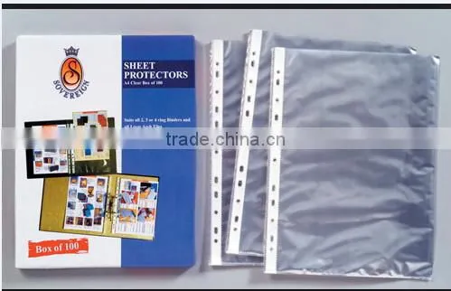 a4 size waterproof 11 holes pp sheet protector for sale