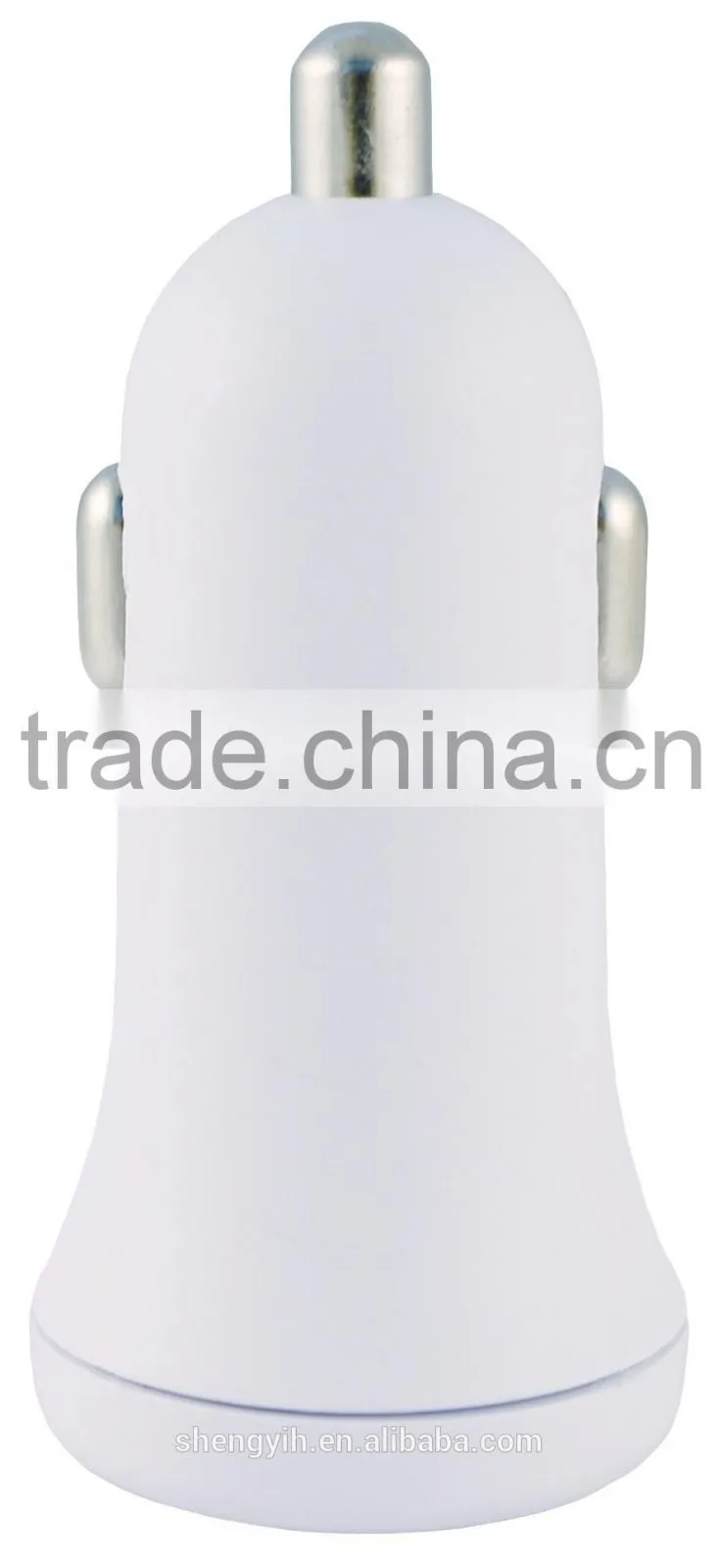 SY D6 5V 3.4A 2 USB Port Car Charger white color charger dual USB CE Rohs FCC
