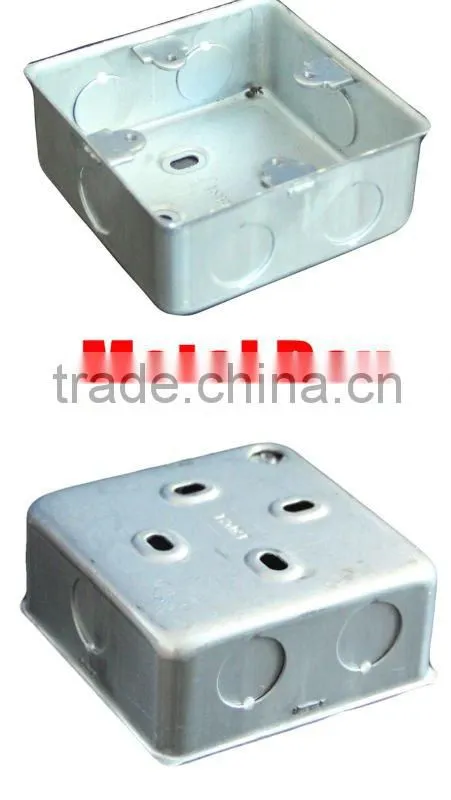 3x3 metal knock out box