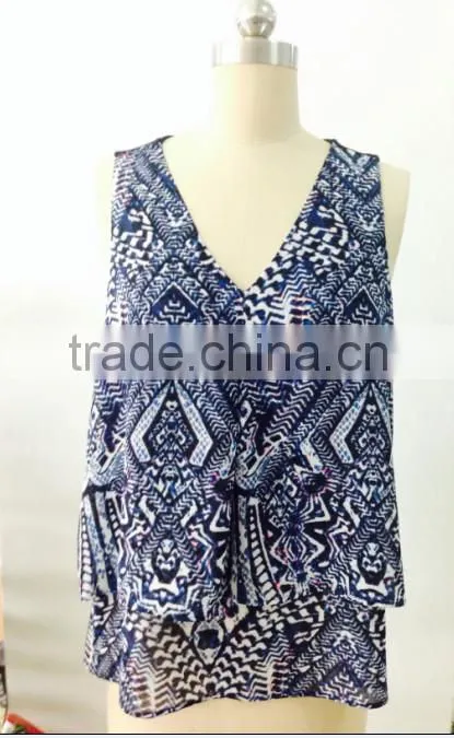 women 100%polyester printing t shirt
