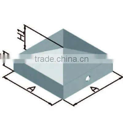 ball type self color decorative post caps supplier