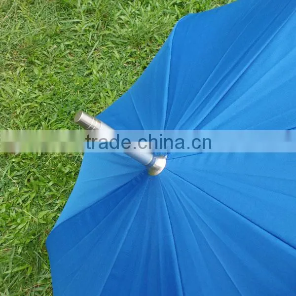 fiberglass silver coating uv protection solar charger umbrella