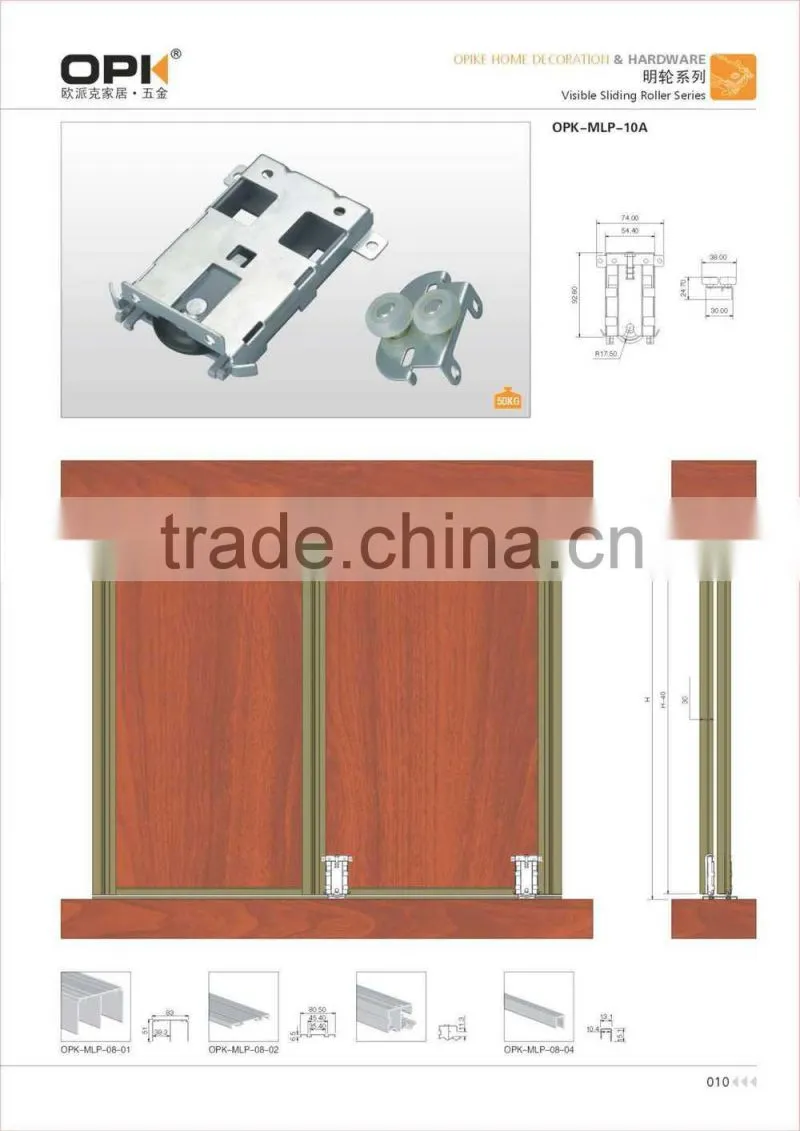 Wood Door Roller for Sliding Door Closet
