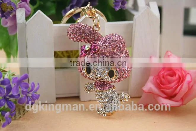 Good quality new style alloy key chain with coin