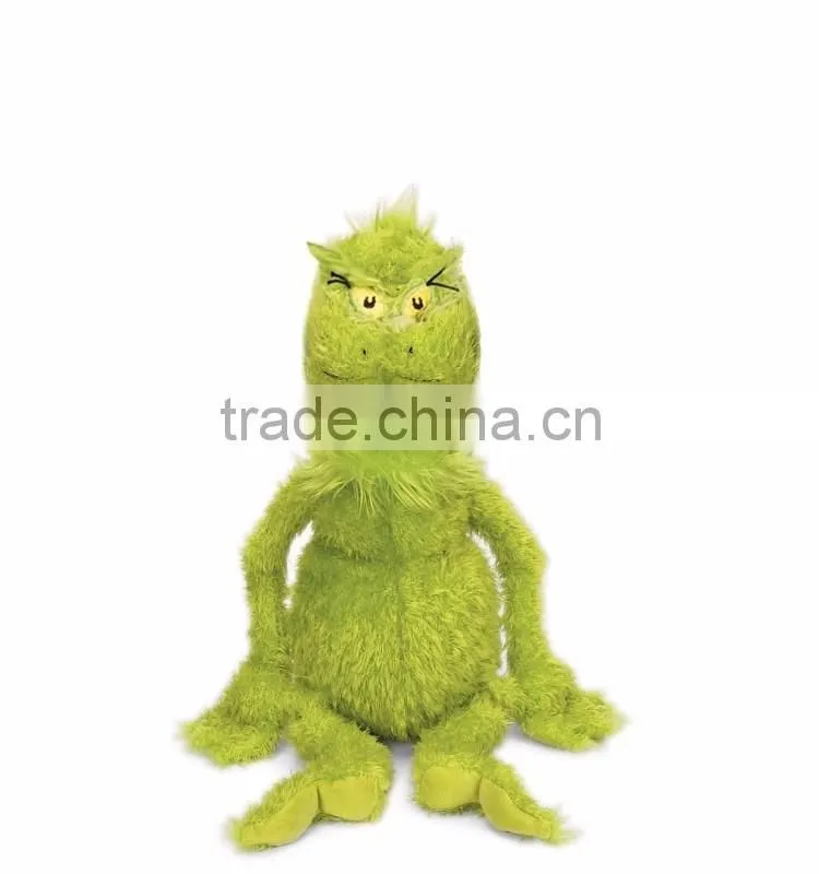 St Christmas plush toys green grinch festival decoration environmental protection poly bag