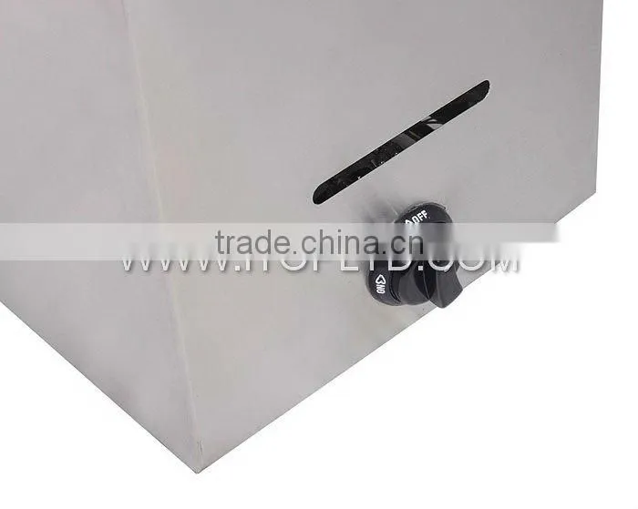 1-Tank 1-basket natural gas chip deep fryer oil filter machine