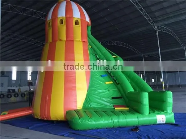 Inflatable Helter Skelter Bouncer Slide / Cheap Inflatable Dry Slide / Inflatable Tower Slide for Sale