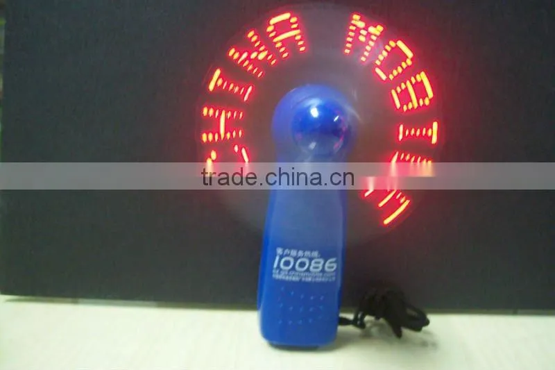 LED Programmable fan LED Message fan promotional led fan