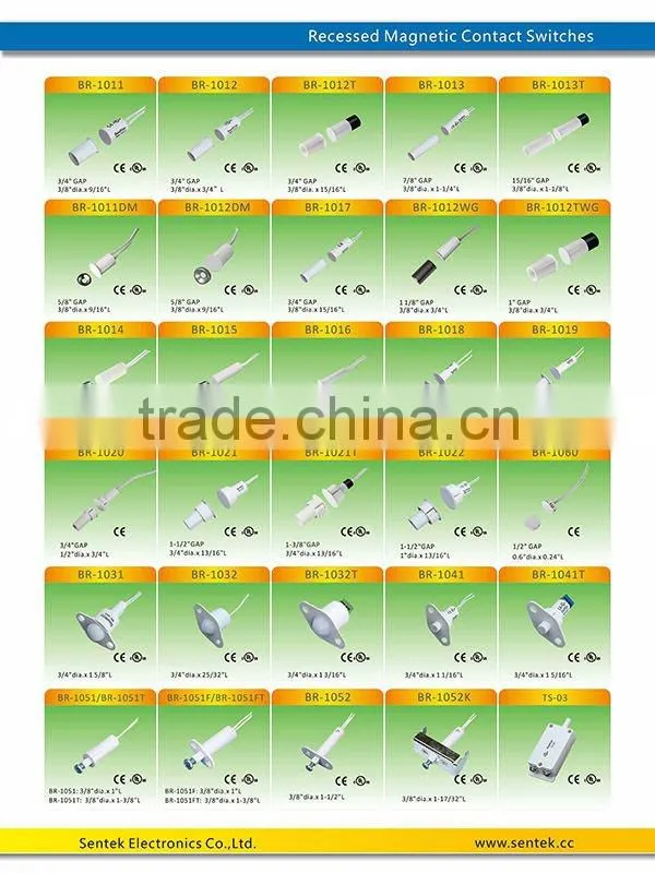 Surface Mount security magnetic door Contact switch/window contact switch