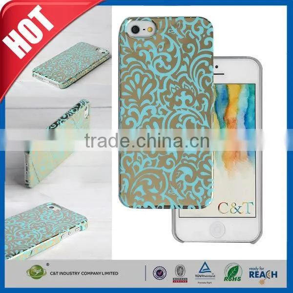 C&T Ultra Thin Plating Mirror Hard Back Cover for iPhone SE