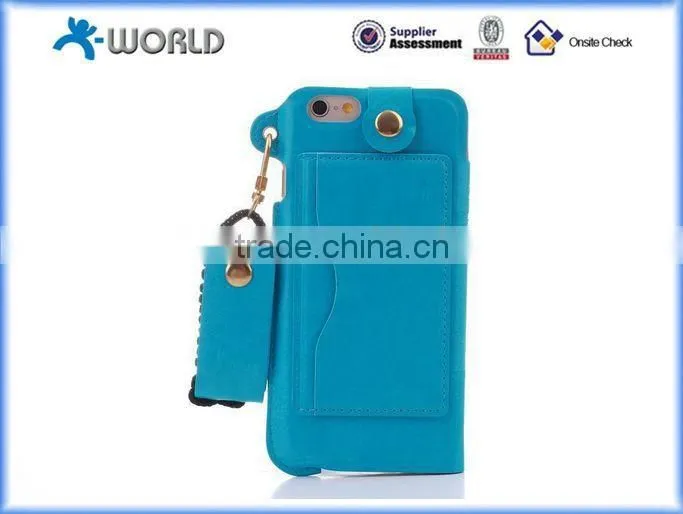 Muilt-function Ultrathin Leather Full Window Case for iPhone 6S with Card Slot and Stand