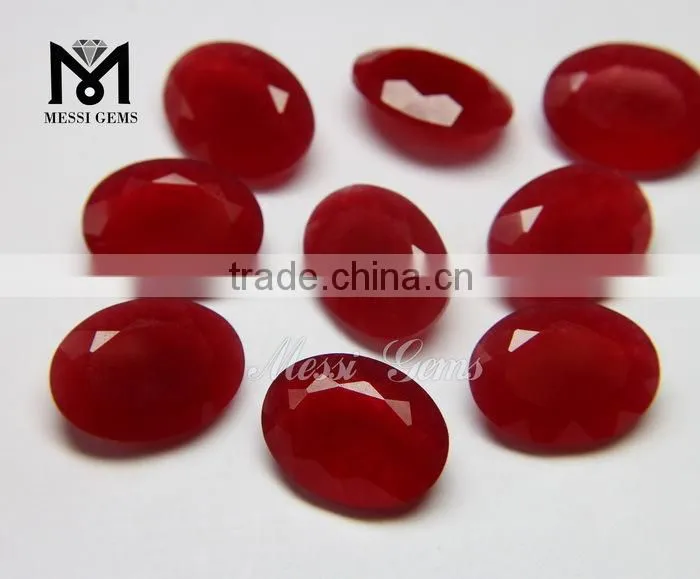 Wholesale Red Quartz Oval Cut Loose Jade Gems