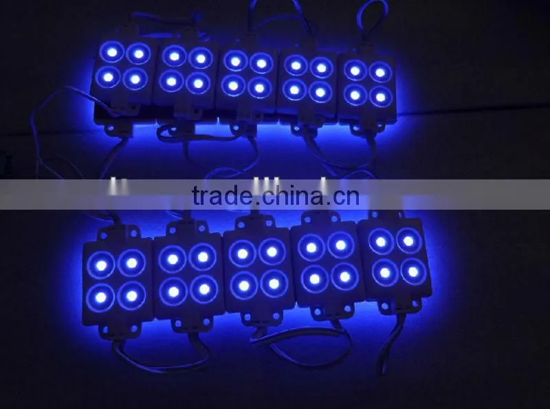 BLUE 5050 SMD injection type LED module,4pcs 5050 led,DC12V input