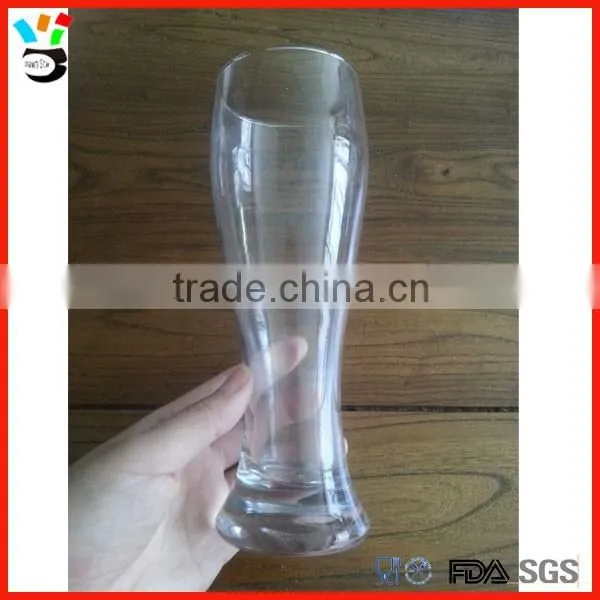 Beauty Line Design 14oz Size Clear Drinkingware Pilsner German Beer Glass