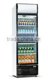 200L commercial upright single door auto-defrost showcase with CE/ROHS