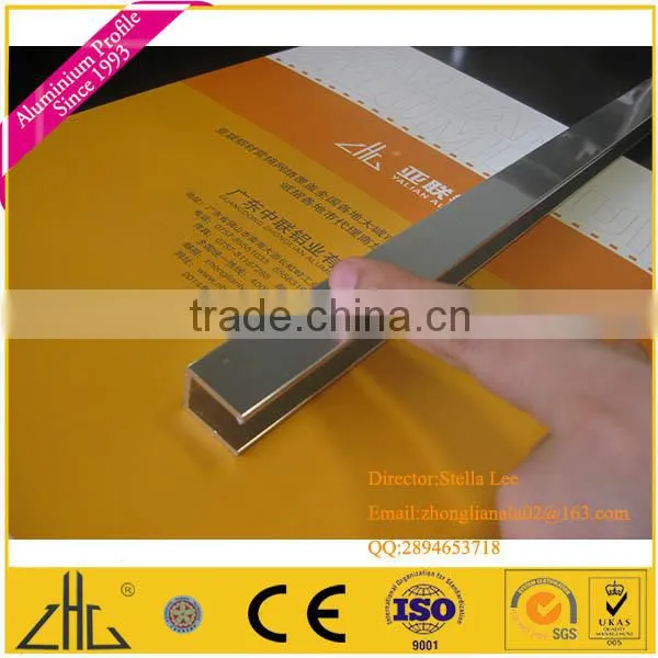 Wow!! custom aluminium extrusion for cabin of ship , furniture / waterproof mirror finish aluminium profile for bathroom cabinet