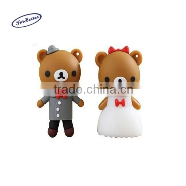 cartoon bear usb flash drive,animal usb,wedding gift usb 128MB - 64GB