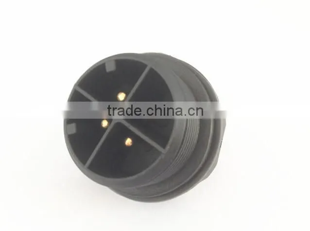 4 pole waterproof connector male socket with female plug cable to board connector