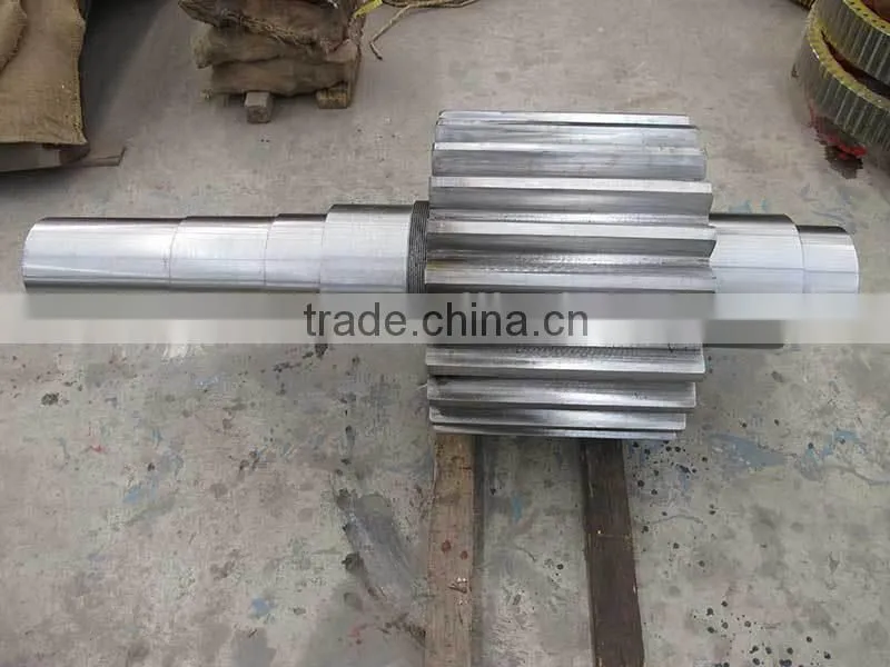 Gear Shaft for horizontal ball mill OR rotary kiln applications