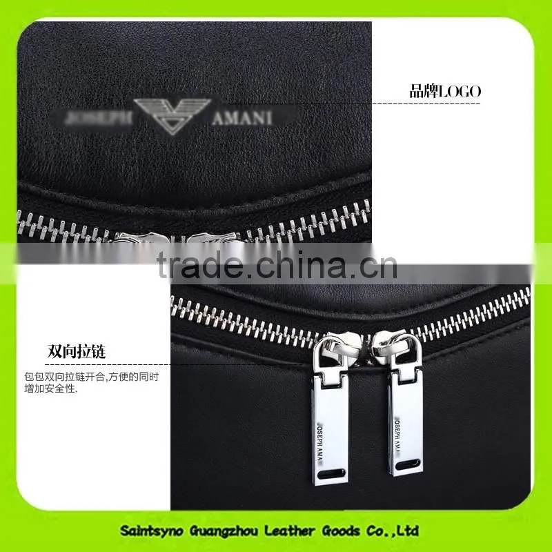 15062 Large capacity leather fashion man bag