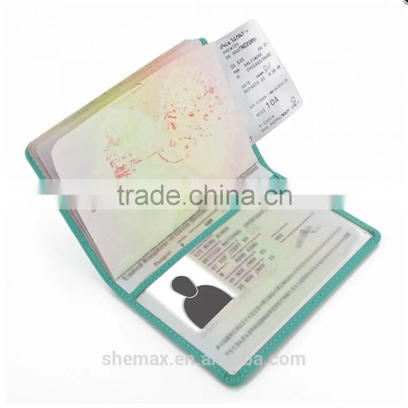 Russian Passport Holder Travel Wallet (Aqua)