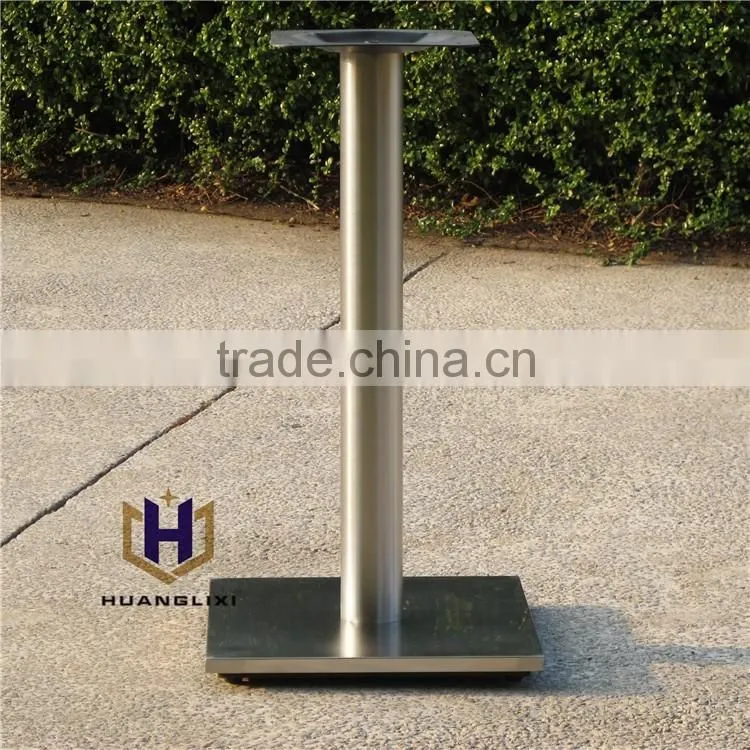 2016 Quadrate brushed stainless steel table leg stainless steel chassis restaurant table frame Coffee room furniture legs