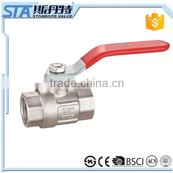 ART.1001 Manufacturer wholesale 1/2" 3/4" 1" manual operated forged brass ball valve for water oil gas air price made in china