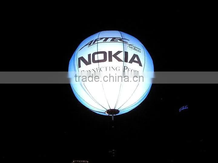 1m inflatable lighting halogen balloon with tripod for decoration