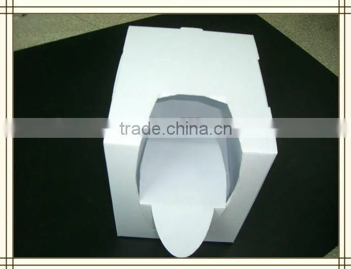 Folding PP corrugated packing box for hat