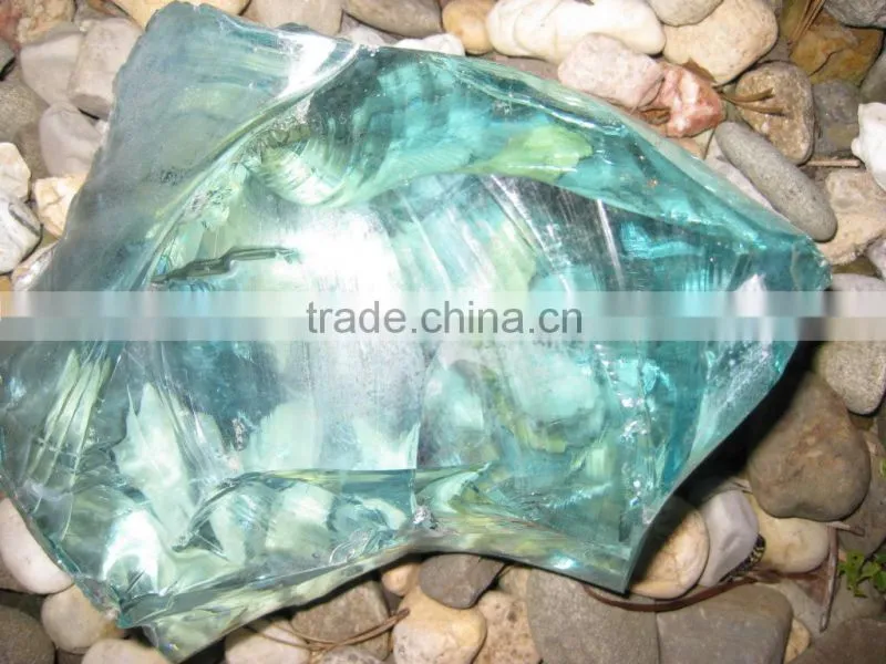 Colourful Glass Rock For Gabion And Landscaping