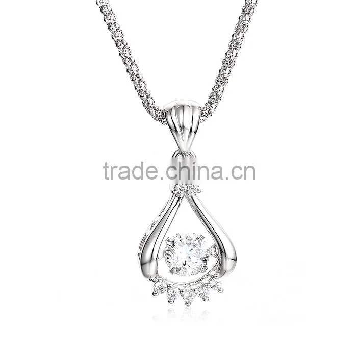 Fashionable 925 sterling silver ladies necklace jewelry