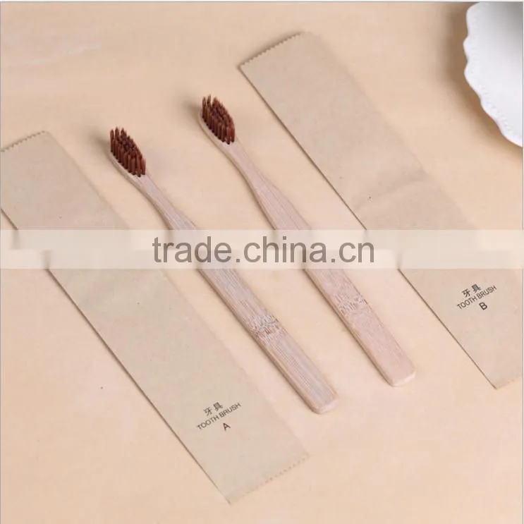 Hot sale and Natural cheap bamboo toothbrush, disposable charcoal toothbrush for hotel