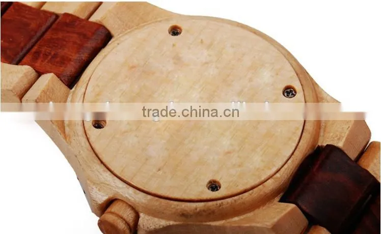 2016 Natural wooden watches custom logo for men and women