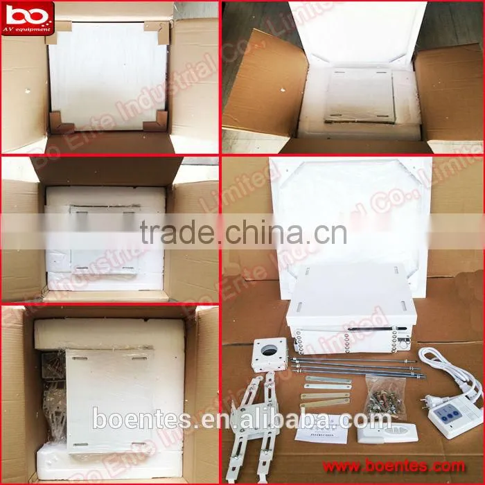 Conference Projector Security Box for 100 cm Ceiling Fall Down Motorized Lift with Remote Control