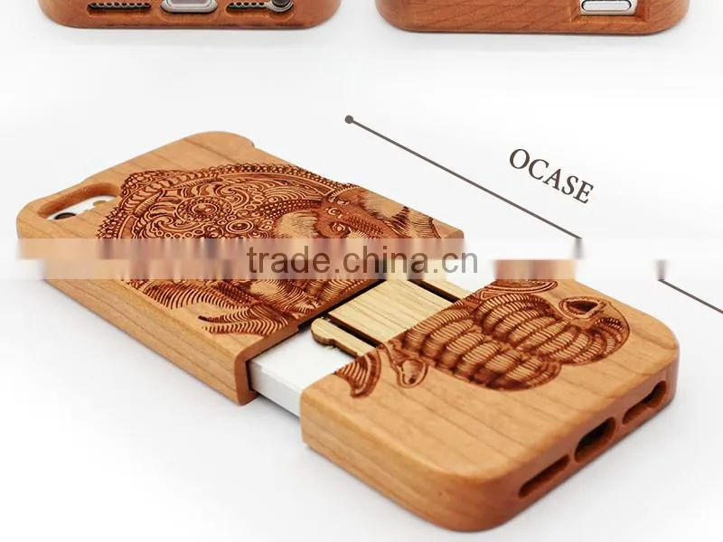 Yuanzhao Hot Sell Cherry Wood Mobile Parts Smartphone Case/Cellphone Case for iphone 6