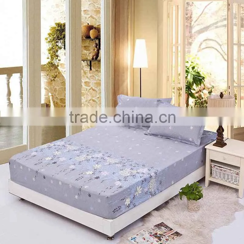 Factory Price Luxury Polyester king Size Waterproof Single Bed Fitted Sheet