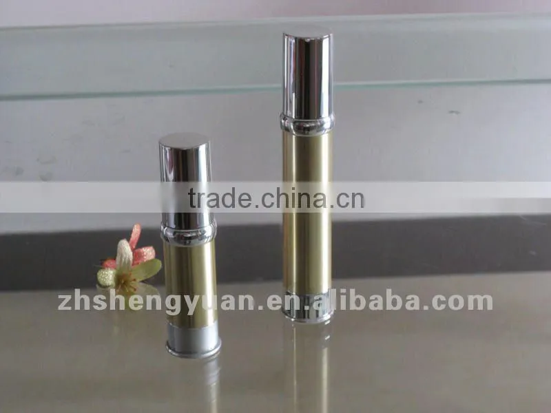 airless plastic bottle for cosmetic with pump