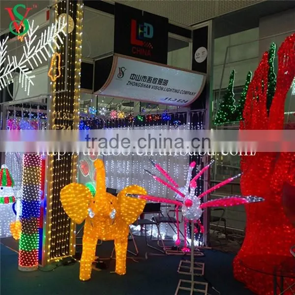 LED 3D christmas motif led elephant light